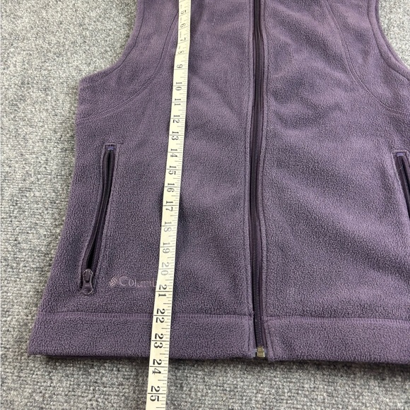 COLUMBIA Women’s Purple Full Zip Fleece Vest size: Medium - Picture 3 of 7